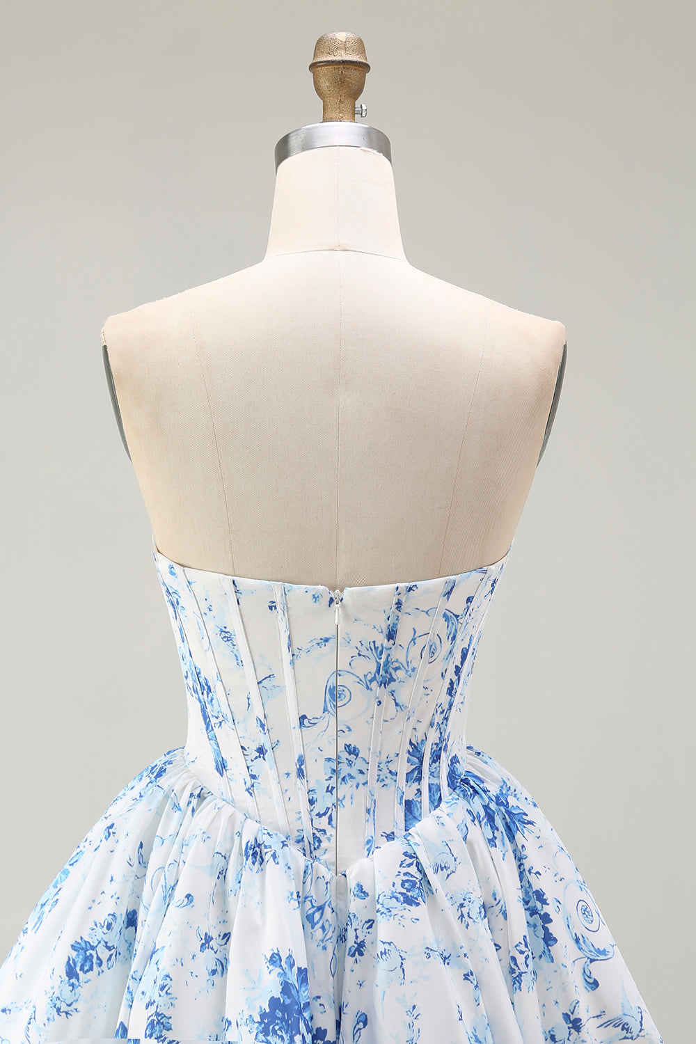 Pink Sweetheart Floral Corset Short Homecoming Dress