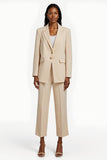 Apricot 2 Piece Notched Lapel Single Breasted Business Suits with Sleeves