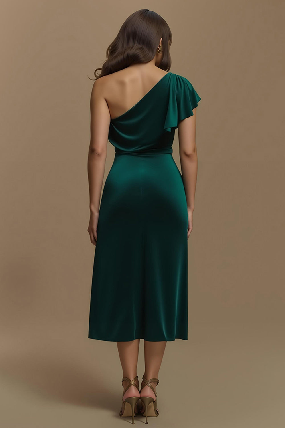 Dark Green Sheath Velvet Long Holiday Party Dress with Sleeves