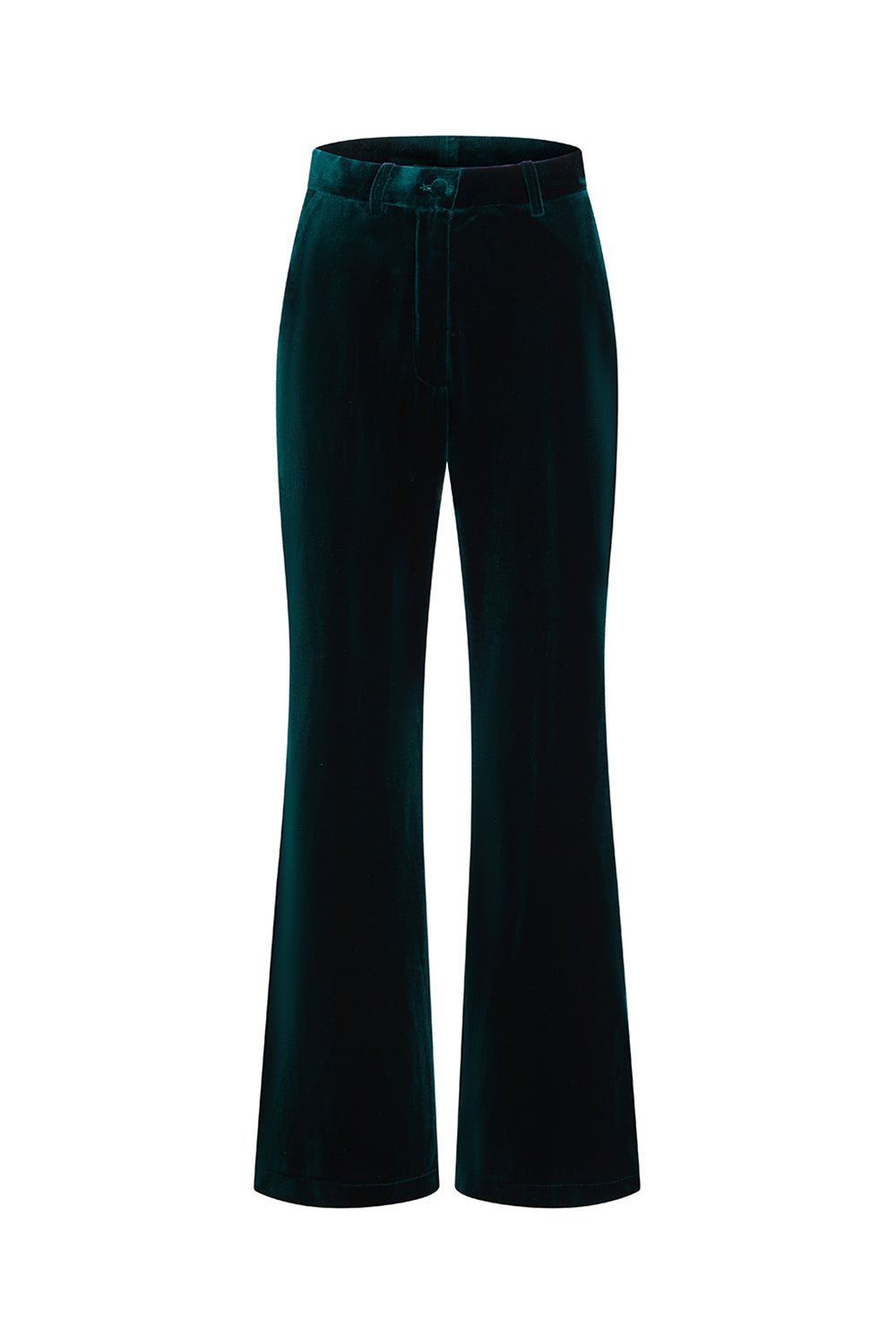 2 Piece Dark Green Velvet Double Breasted Women Prom Suits with Sleeves