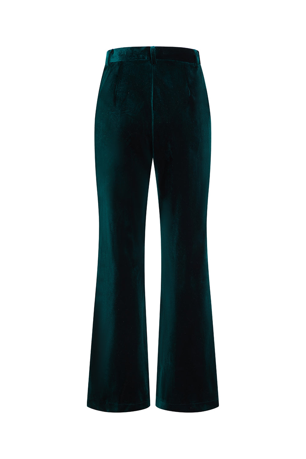 2 Piece Dark Green Velvet Double Breasted Women Prom Suits with Sleeves