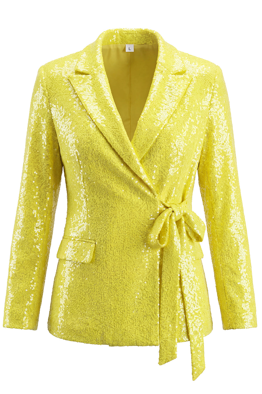 Sparkly Silver 2 Piece Sequins Notched Lapel Women Prom Suits