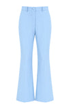 Blue 2 Piece Peak Lapel Women Prom Suits with Sash