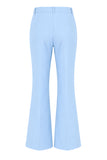 Blue 2 Piece Peak Lapel Women Prom Suits with Sash