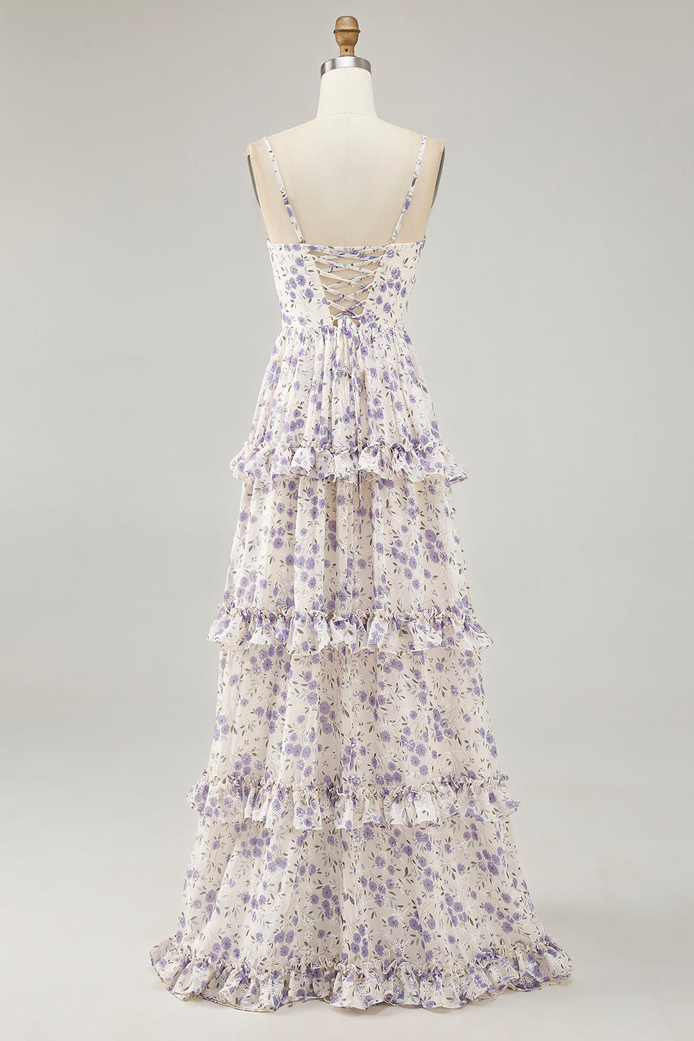 Zapakasa Women Purple Floral Embroidered Long Wedding Guest Dress with Slit Ruffled A Line Spaghetti Straps Cut Out Lace Up Back Bridesmaid Dress Zapakasa Women Purple Floral Embroidered Long Wedding Guest Dress with Slit Ruffled A Line Spaghetti Straps Cut Out Lace Up Back Bridesmaid Dress