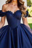 Black Tulle Corset A Line Short Homecoming Dress