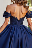 Black Tulle Corset A Line Short Homecoming Dress