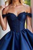 Burgundy A Line Satin Corset Short Homecoming Dress with Lace