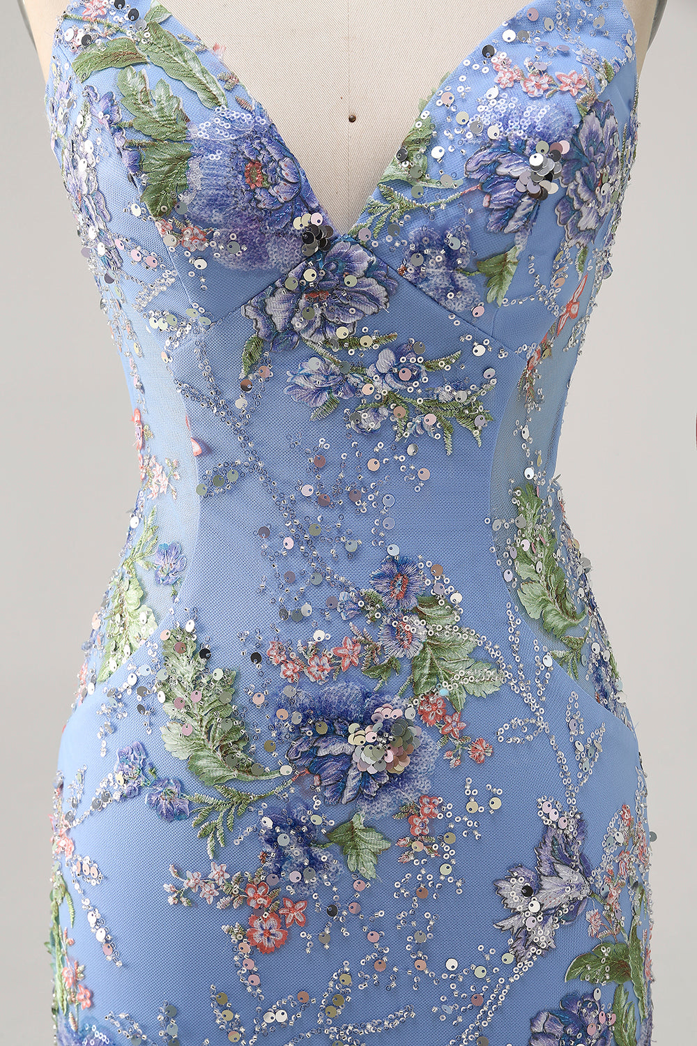 Sparkly Black Tight Floral Short Homecoming Dress with Seuqins
