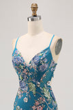 Sparkly Black Beaded Floral Short Tight Homecoming Dress with Sequins