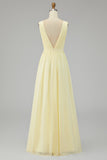 Chiffon Ivory Ruched Deep V-Neck Beach Maxi Engagement Dress