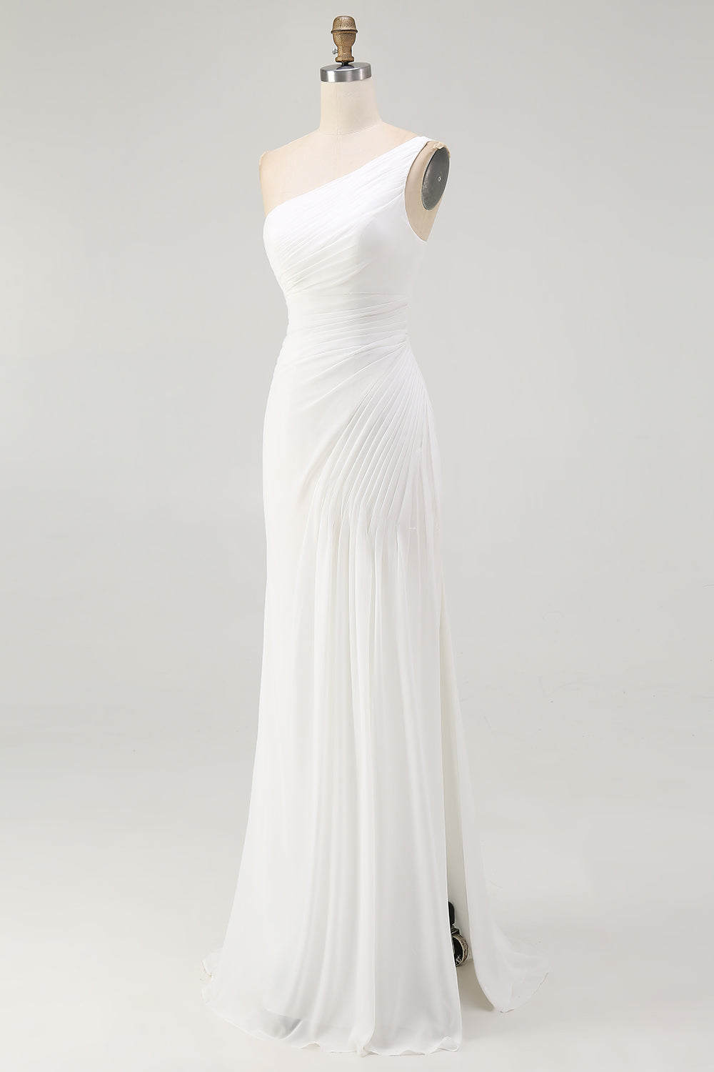 Zapakasa Women Ivory Chiffon Maxi Rehearsal Dinner Dress