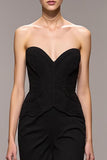 Black Sweetheart Mermaid Long Evening Dress with Slit