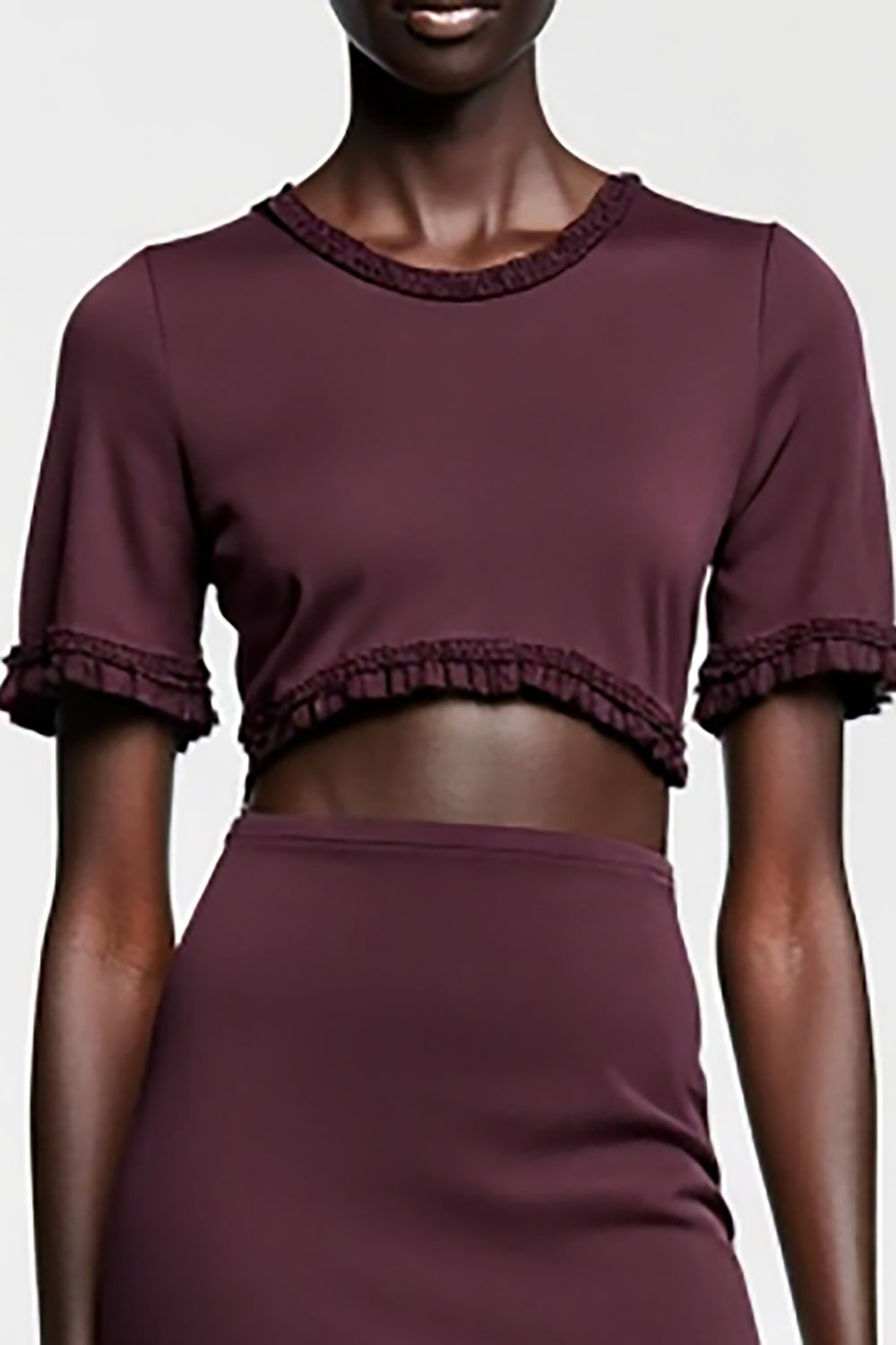 Dark Red Sheath Satin Wedding Guest Dress with Sleeves