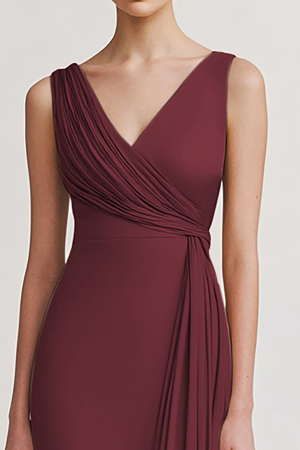 Black V Neck Long Sheath Evening Dress with Ruffles