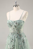 Sparkly Navy Corset Sweetheart Long Prom Dress with Appliques