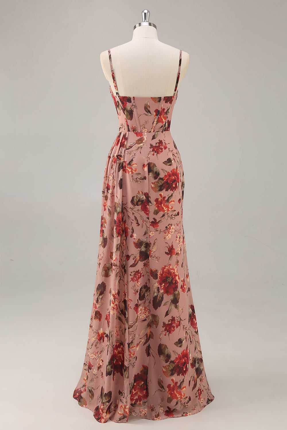 rose formal mesh corset long dress Rose Formal Mesh Corset Column Dress