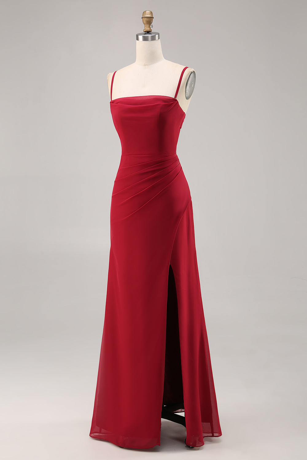 dark red chiffon bridesmaid dresses Red Bridesmaid Dresses