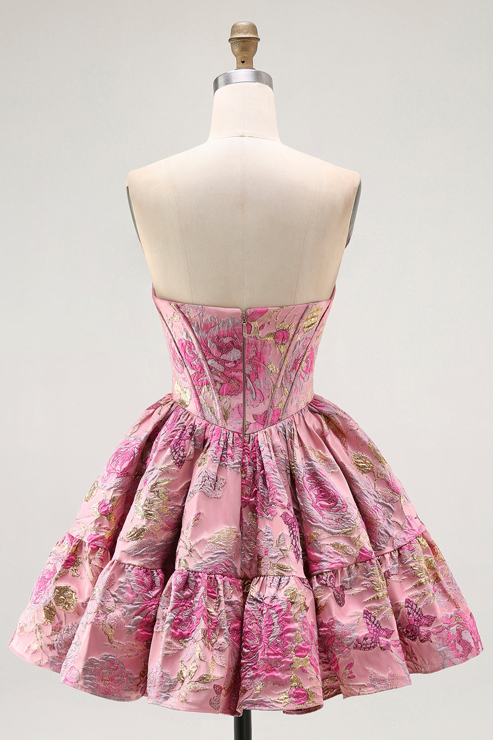 Blush Corset A Line Fluffy Short Homecoming Dress