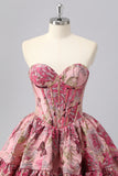 Blush A Line Corset Sweetheart Short Homecoming Dress