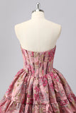 Blush A Line Corset Sweetheart Short Homecoming Dress