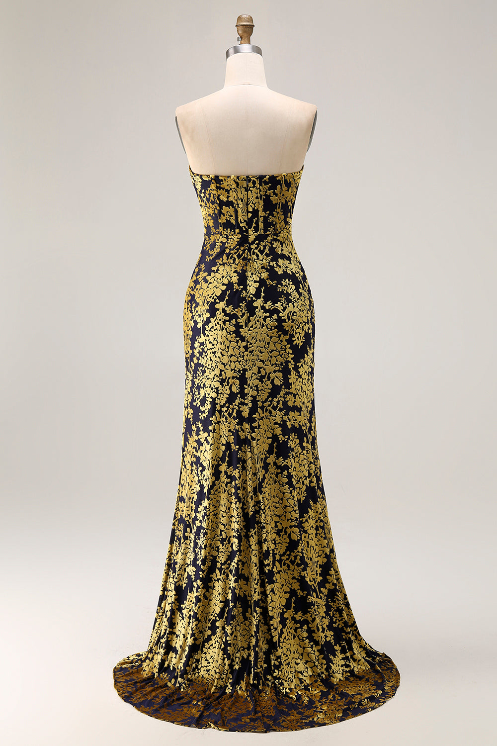 Peacock Green Velvet Mermaid Corset Long Wedding Guest Dress with Slit