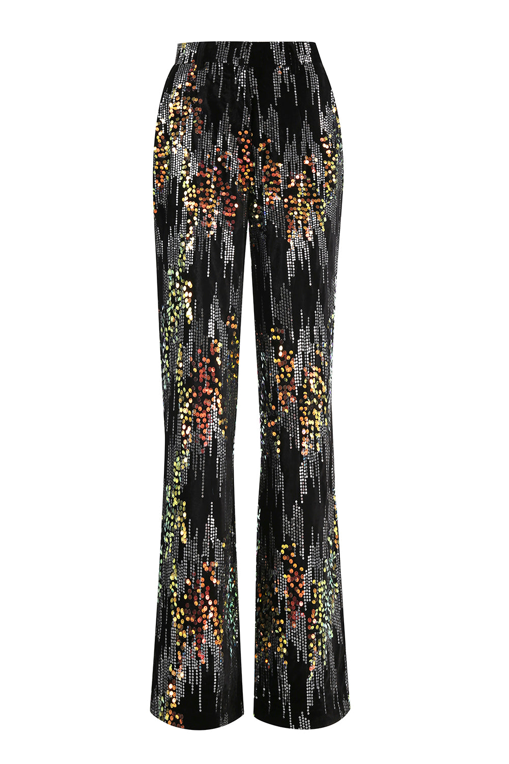 Sparkly Black Sequin 2 Piece Peak Lapel Women Prom Suits