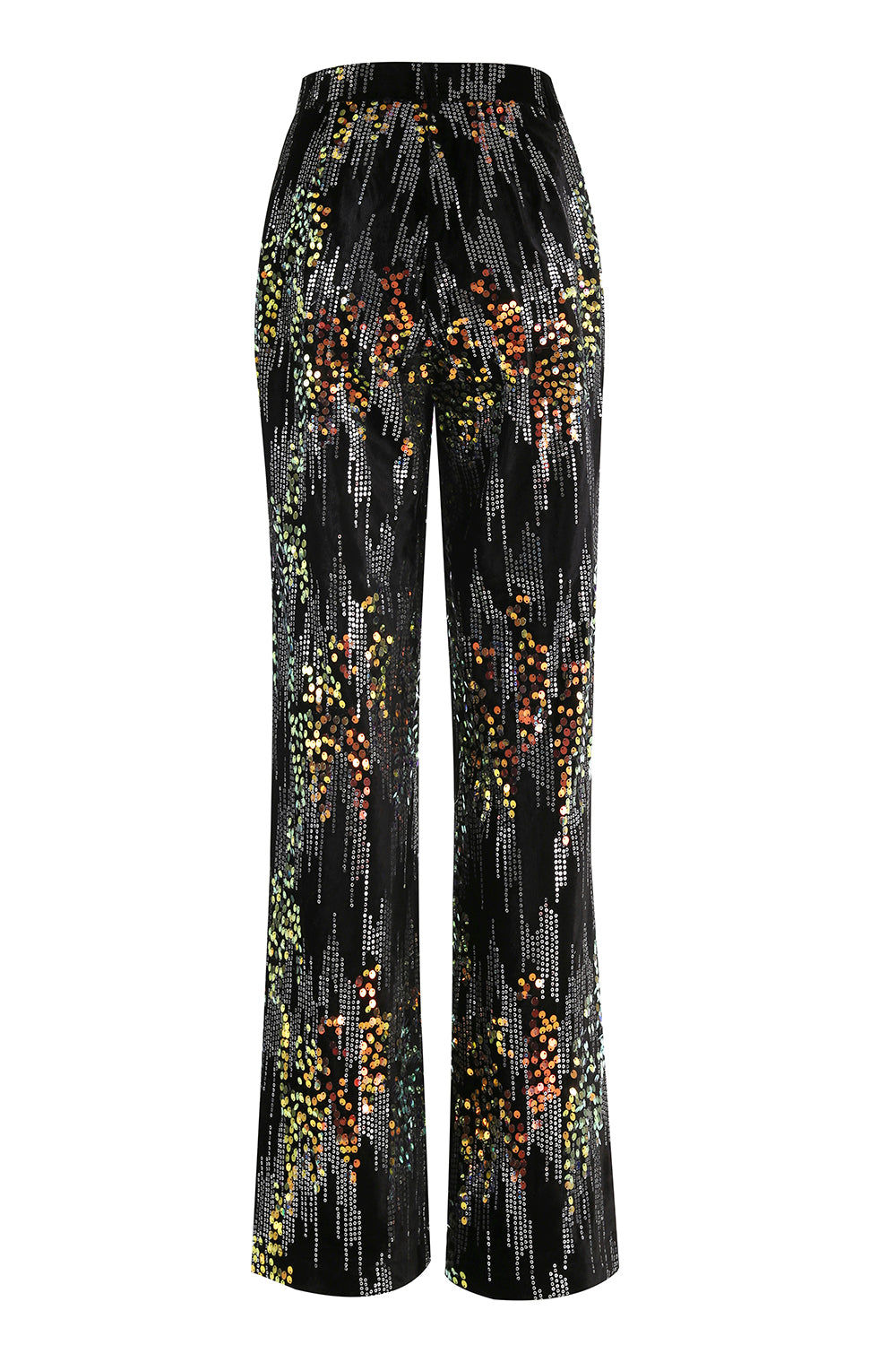 Sparkly Black Sequin 2 Piece Peak Lapel Women Prom Suits