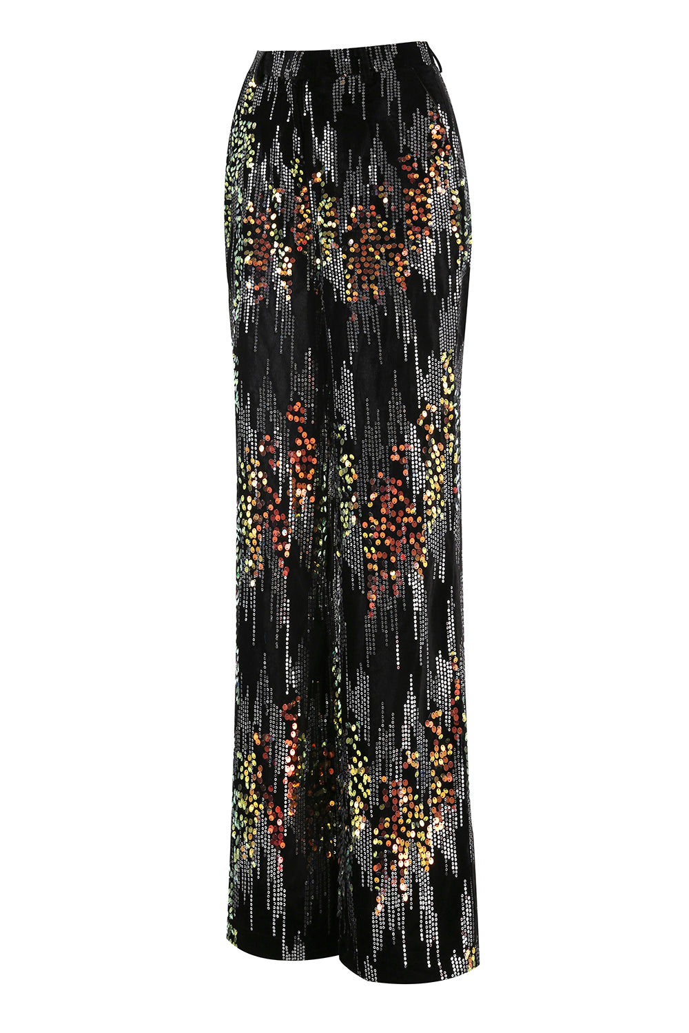 Sparkly Black Sequin 2 Piece Peak Lapel Women Prom Suits