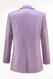 Wisteria 2 Piece Satin Peak Lapel Women Prom Suits