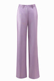 Wisteria 2 Piece Satin Peak Lapel Women Prom Suits