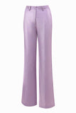 Wisteria 2 Piece Satin Peak Lapel Women Prom Suits