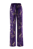 Sparkly Purple Notched Lapel 2 Piece Women Prom Suits