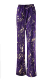 Sparkly Purple Notched Lapel 2 Piece Women Prom Suits