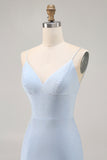 Sparkly Blue Backless Tight Short Homecoming Dress with Beading
