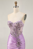Sparkly Grey Green Corset Tight Short Homecoming Dress with Beading