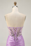 Sparkly Grey Green Corset Tight Short Homecoming Dress with Beading