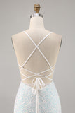 Sparky White Corset Floral Tight Short Homecoming Dress