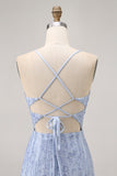 Sparkly Grey Blue Corset Tight Short Homecoming Dress with Sequins
