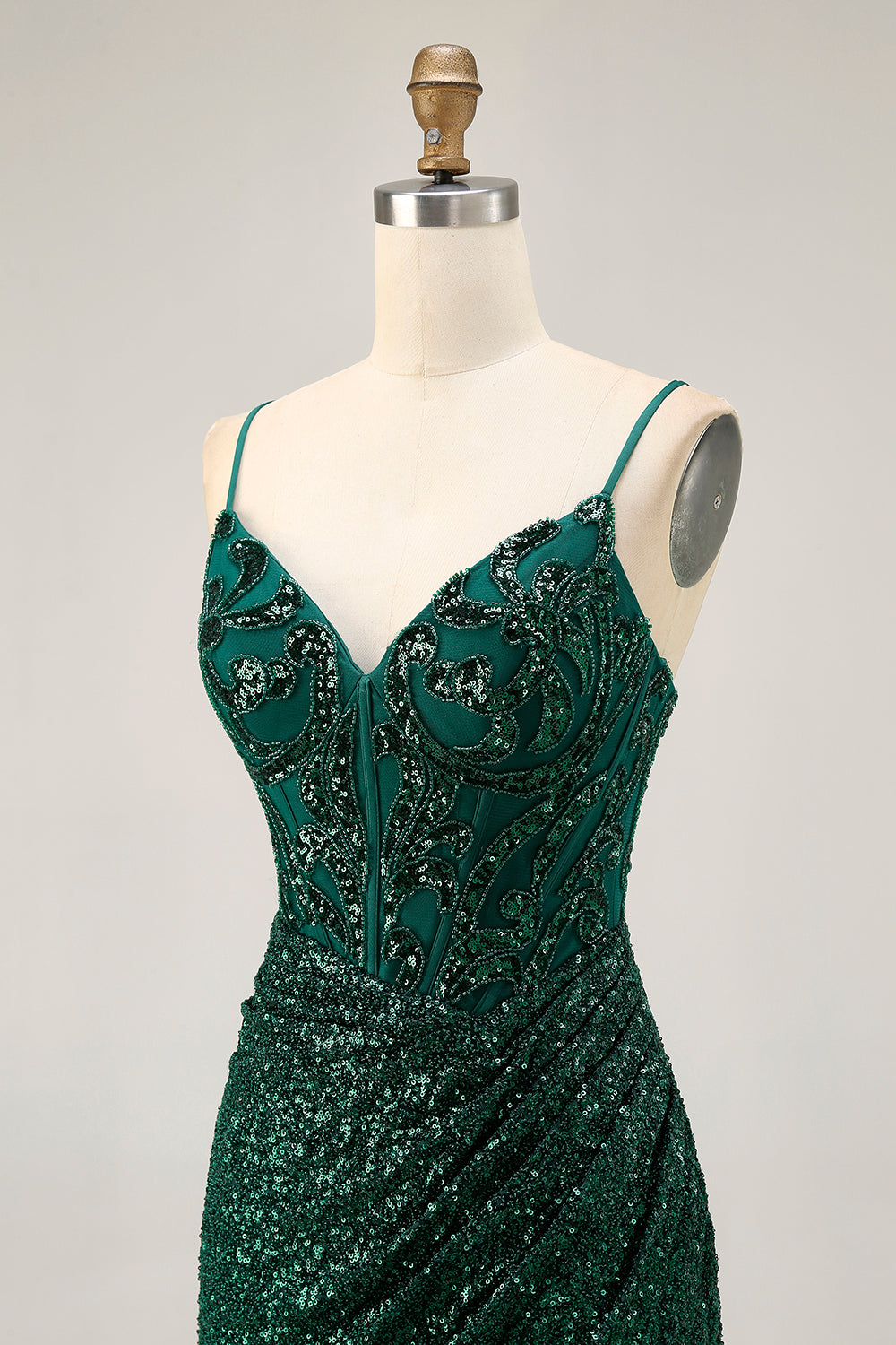 Zapakasa Women Sparkly Dark Green Corset Short Sequin Homecoming Dress Tight V-Neck Cocktail Dress with Beading Zapakasa Women Sparkly Dark Green Corset Short Sequin Homecoming Dress Tight V-Neck Cocktail Dress with Beading