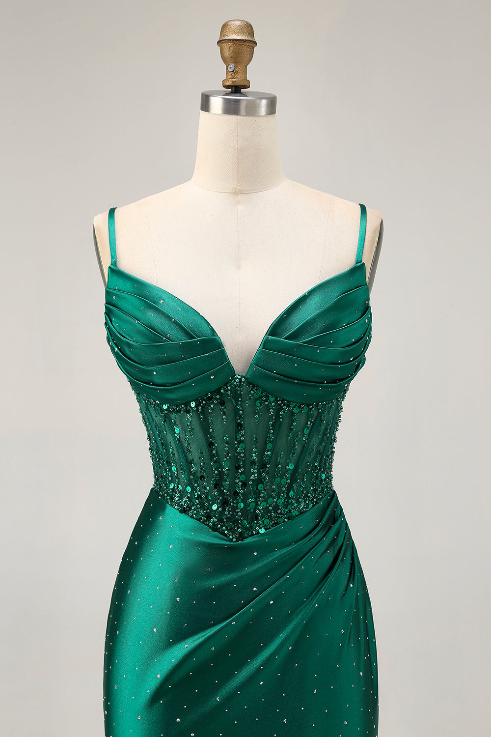 Zapaka Women Dark Green Satin Homecoming Dress with Beading Bodycon Corset Sequins Short Cocktail Dress, Dark Green / US20W Zapaka Women Dark Green Satin Homecoming Dress with Beading Bodycon Corset Sequins Short Cocktail Dress, Dark Green / US20W