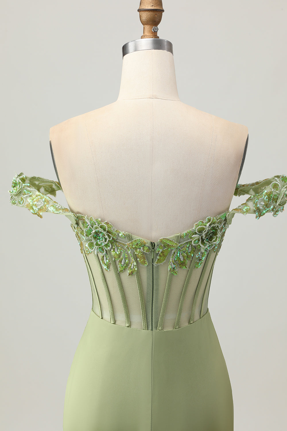 Sparkly Green Tight Corset Short Homecoming Dress with Sequins