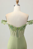 Sparkly Green Tight Corset Short Homecoming Dress with Sequins