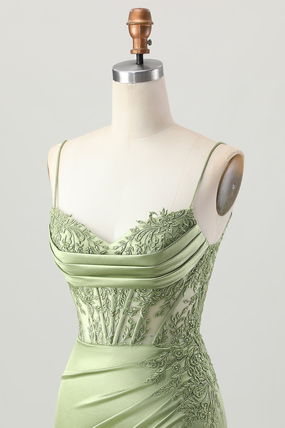 sage satin corset mini dress Princess Polly Women's Alishia Sequin Satin Cocktail Minidress - Green