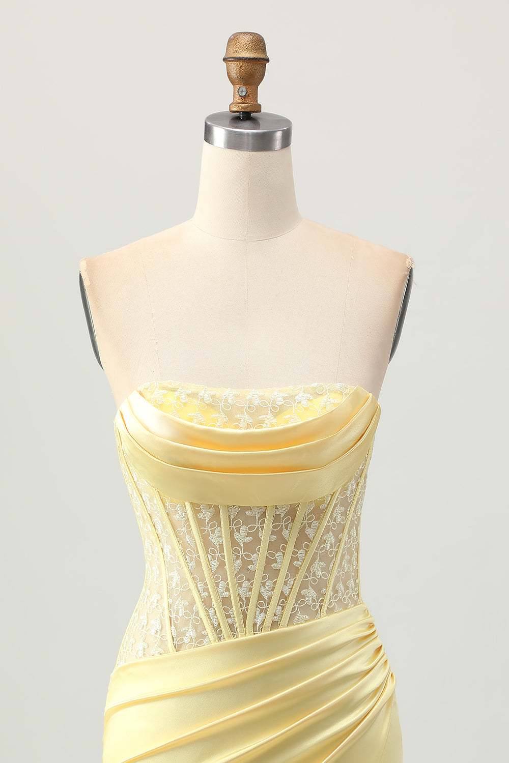 yellow lace homecoming dress Light Yellow Lace Applique Homecoming Dress Off the Shoulder Graduation Dress hc325 Yellow / 20W