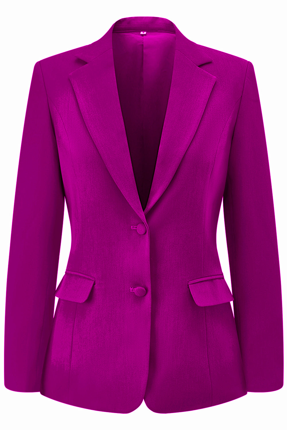 Dark Fuchsia Notched Lapel 2 Piece Women Prom Suits