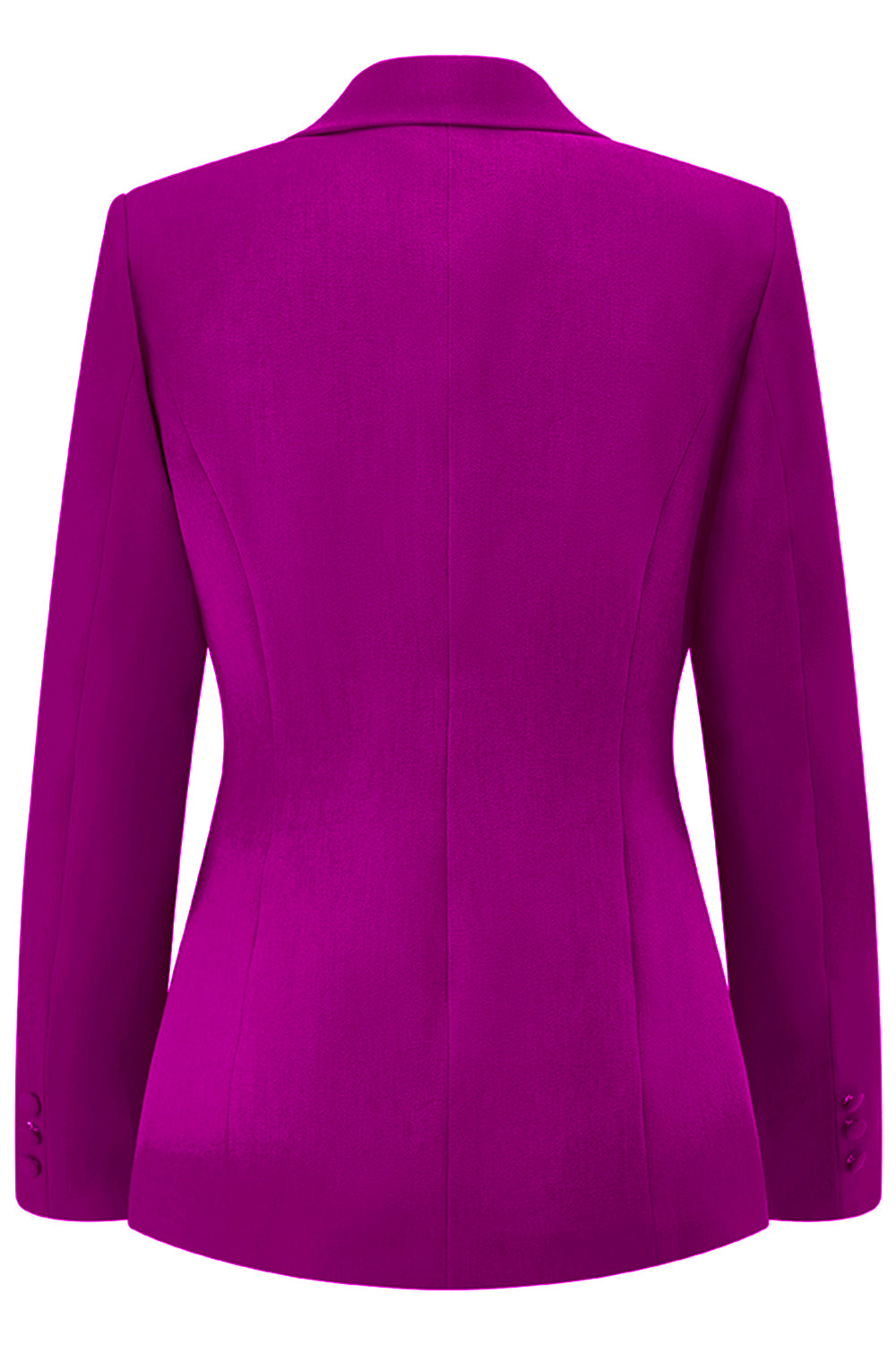 Dark Fuchsia Notched Lapel 2 Piece Women Prom Suits