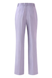 Lilac 2 Piece Peak Lapel Women Prom Suits with Sash