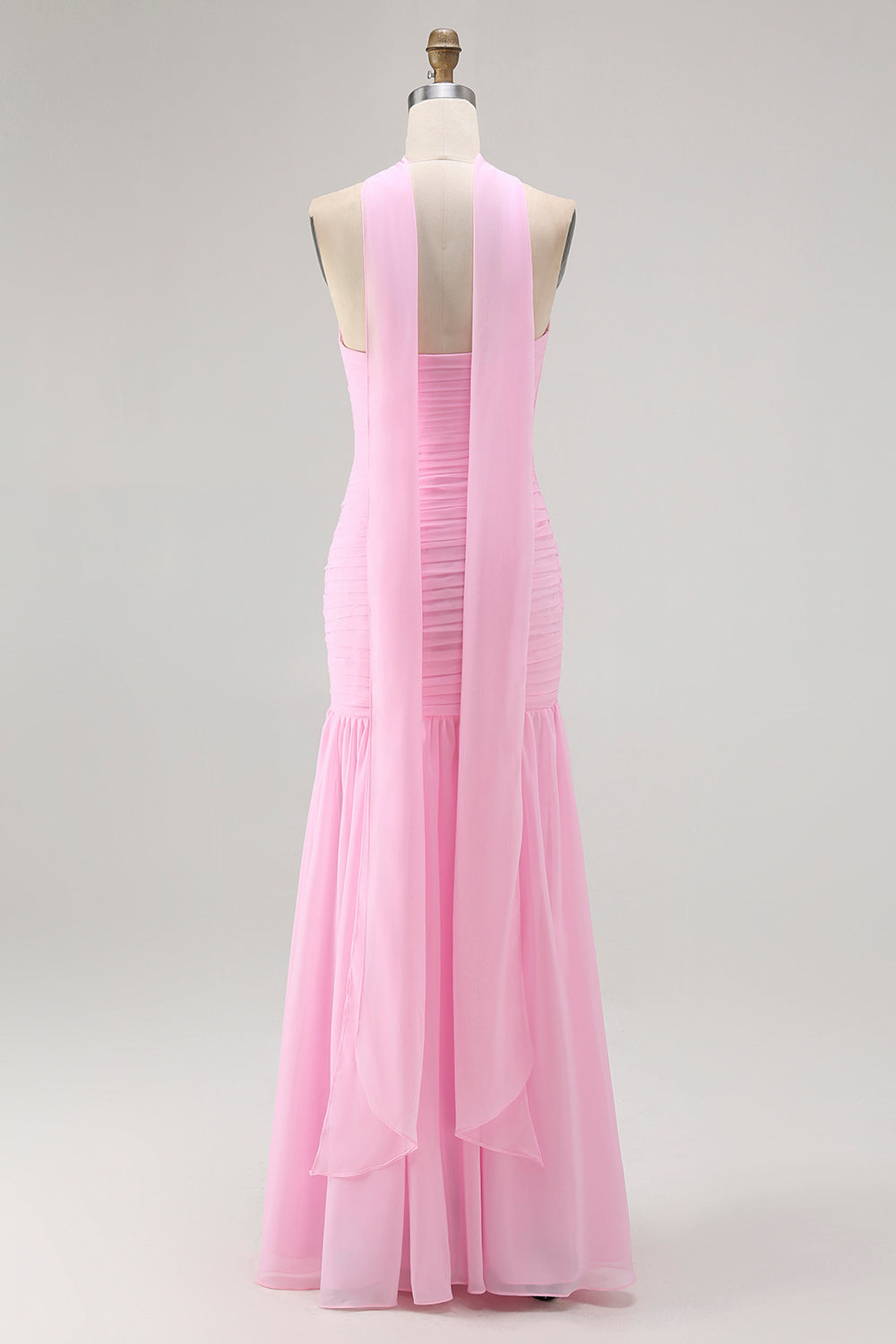 Zapakasa Women Blush Chiffon Neck Scarf Long Wedding Guest Dress Strapless Mermaid Ruched Bridesmaid Dress Zapakasa Women Blush Chiffon Neck Scarf Long Wedding Guest Dress Strapless Mermaid Ruched Bridesmaid Dress