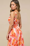 Sunset One Shoulder High-Low Wedding Guest Dress with Ruffles